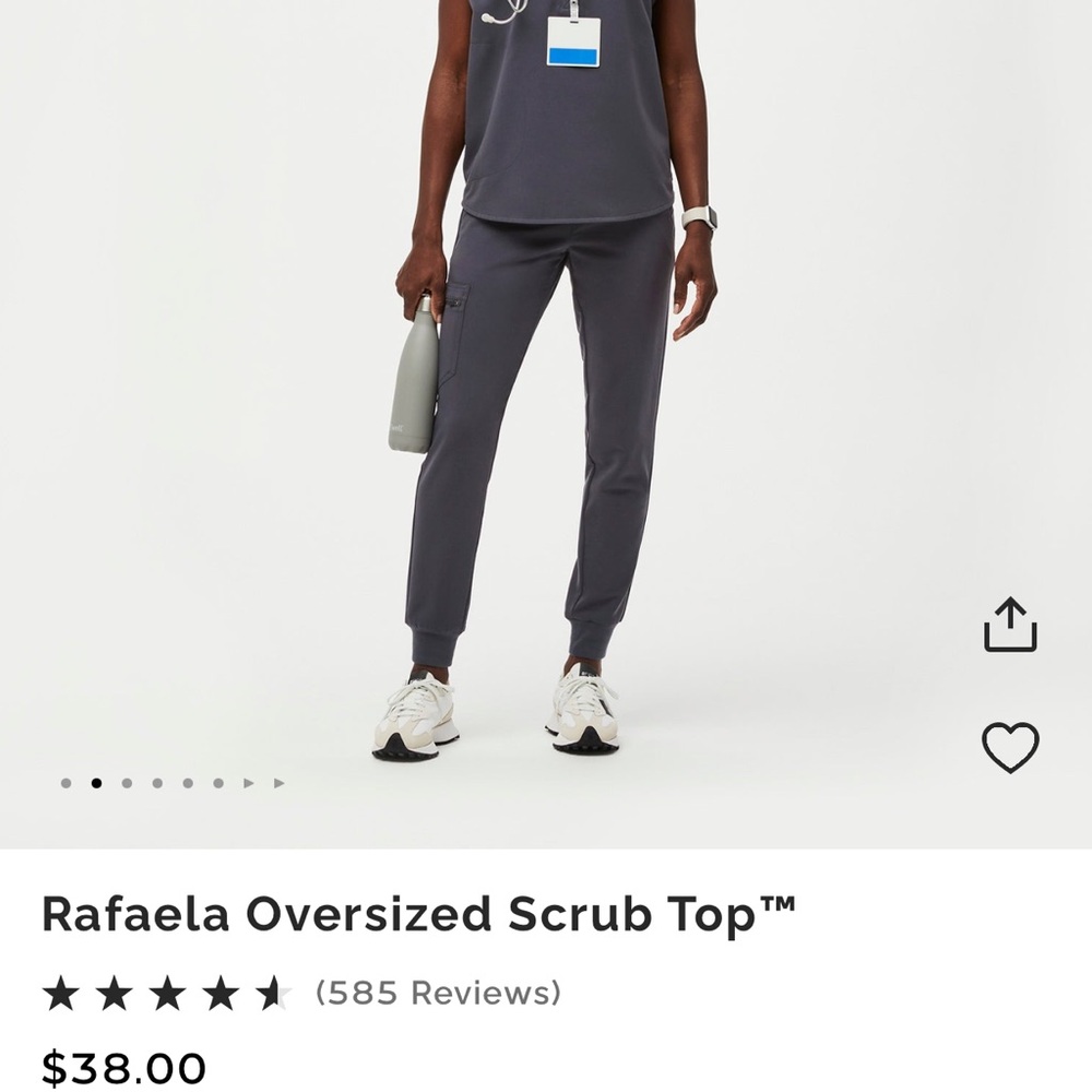 FIGS SET! Rafaela Top (S) and Zamora Joggers (MP) in Charcoal (only worn once!)